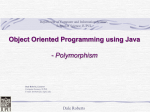 Java Object-Oriented Programming