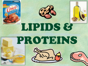 LIPIDS AND PROTEINS