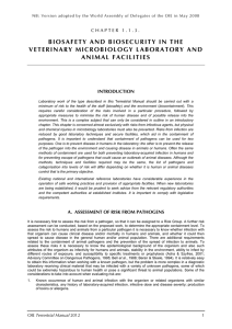 biosafety and biosecurity in the veterinary microbiology laboratory