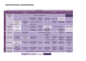 Social Sciences: Social Systems