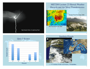 MET200 Lecture 23 Hawaii Weather Hazards and Air Mass