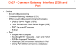 (CGI) and Perl