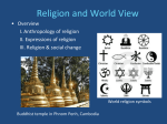 ANT 2410 Fall 2015 Religion and worldview