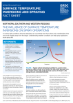 surface temperature inversions and spraying FACT SHEET