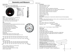 Geometry and Measure
