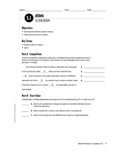 SECTION REVIEW