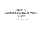 Session #1 Statistical Concepts and Market Returns