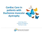 Cardiac Care in pa ents with Duchenne muscular dystrophy