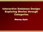 Interactive Database Design: Exploring Movies through Categories