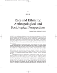 Race and Ethnicity: Anthropological and Sociological Perspectives
