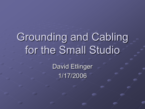 Grounding and Balancing for the Small Studio