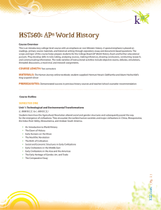 HST560: AP® World History