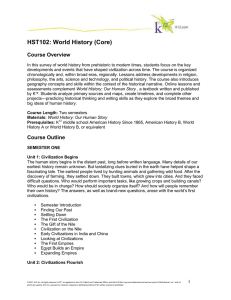 HST102: World History (Core)