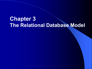 The Relational Database Model