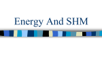 Energy And SHM