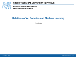 Relations of AI, Robotics and Machine Learning