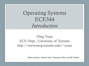 Operating Systems ECE344 - EECG Toronto