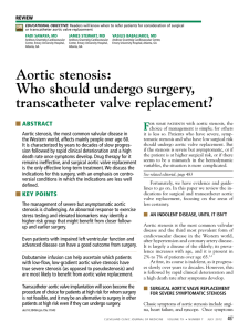 Aortic stenosis: Who should undergo surgery, transcatheter valve
