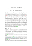 William Feller: A Biography - Fachrichtung Mathematik