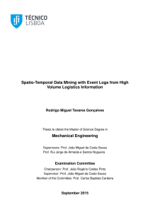 Spatio-Temporal Data Mining with Event Logs from High Volume