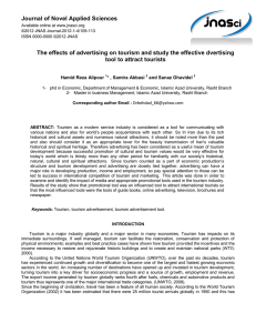 Journal of Novel Applied Sciences The effects of advertising on