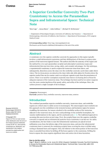 A Superior Cerebellar Convexity Two-Part Craniotomy to