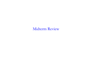 Midterm Review