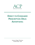 Direct to Consumer Prescription Drug Advertising