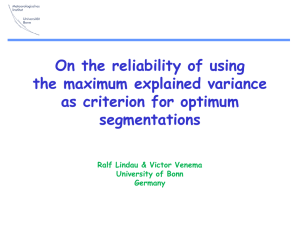 Maximum external variance