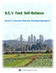 BC`s Food Self-Reliance Report