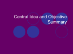 Central_Idea_and_Objective_Summary