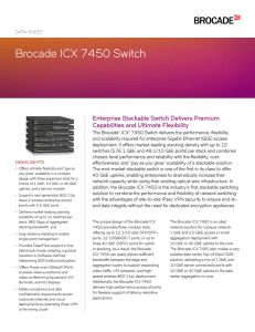 Brocade ICX 7450 Switch Data Sheet