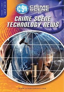 Crime Scene Technology magazine July 2015