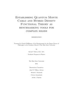 Establishing Quantum Monte Carlo and Hybrid Density Functional