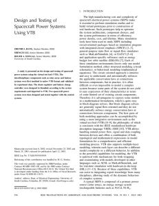 Design and testing of spacecraft power systems using VTB
