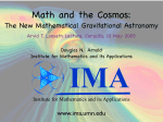 Mathematics and the cosmos in the Einstein centenary