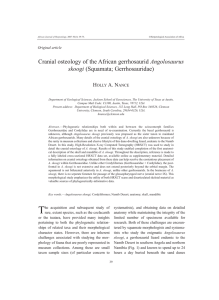African Journal of Herpetology 56:39-75
