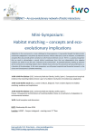 Mini-Symposium: Habitat matching – concepts and eco