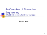 An Overview of Biomedical Engineering