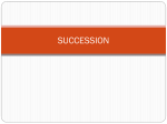 Notes - Succession