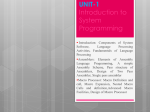 UNIT-1 Introduction to System Programming
