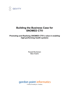 Building the Business Case for SNOMED CT