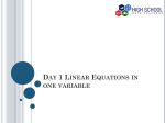 Day-1-Presentation-Equations in one variable .22 (PPT)