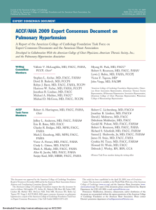 ACCF/AHA Pulmonary Hypertension