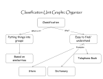 Classification Unit Graphic Organizer