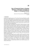 Use of Perennial Grass in Grazing Systems of Southern Australia to