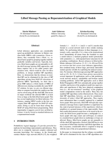 Lifted Message Passing as Reparametrization of Graphical Models