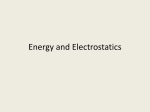 Energy and Electrostatics - Appoquinimink High School
