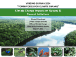 Climate Change Impacts on Guyana and Current Initiatives