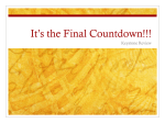 It*s the Final Countdown!!!